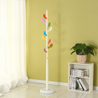 皇豹儿童衣帽架落地卡通 可爱创意叶子挂衣架子卧室客厅 现代简约衣架衣帽架