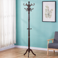 皇豹杰尼恩 实木衣帽架欧式落地挂衣架卧室门厅衣服架子客厅时尚简约衣帽架