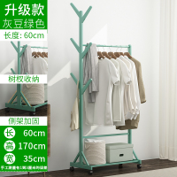 皇豹衣帽架实木卧室落地挂衣架挂架家用多功能简易移动置物架衣服架子衣帽架