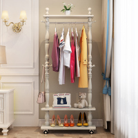 皇豹网红挂衣架落地卧室衣架木质客厅现代简约家用实木衣帽架衣服架子衣帽架