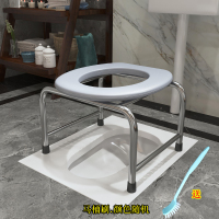 皇豹铜森圣兴老人可折叠坐便椅加固孕妇家用大便椅残疾人蹲便移动厕所椅子