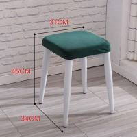 皇豹现代化妆梳妆凳凳子家用板凳时尚创意餐凳布艺成人小椅子四角方凳椅子