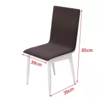 皇豹餐椅现代简约家用椅子餐厅实木椅子创意靠背椅休闲椅钢木北欧凳子椅子