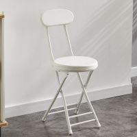 皇豹加厚软座折叠椅便携家用靠背椅简约时尚休闲椅餐桌高圆凳折叠凳子椅子