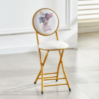 皇豹新款折叠椅子凳子家用椅餐桌凳高凳小圆凳带靠背板凳简易简约便携椅子