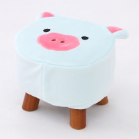 皇豹小猪小凳子实木卡通凳子换鞋凳儿童茶几凳家用小椅子沙发凳小板凳椅子