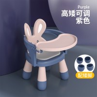 皇豹宝宝餐椅矮款婴儿学坐家用小孩吃饭凳便携式座椅儿童多功能餐桌椅椅子