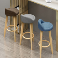 皇豹新款时尚凳吧吧椅美容椅靠背凳子 加大底座椅子 高脚酒吧转椅圆凳椅子