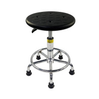 皇豹防静电凳流水线无尘车间工作凳实验室用凳PU发泡升降旋转圆凳椅子椅子