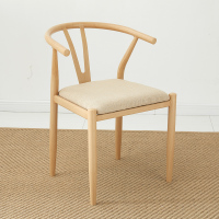 皇豹铁艺y字椅子靠背太师椅中式餐厅桌椅家用仿实木茶椅北欧简约圈椅椅子