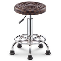 皇豹办公室旋转椅前台家具圆凳子咖啡椅洽谈椅高凳靠背带轮子椅巴台凳椅子