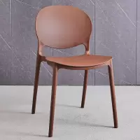 皇豹北欧餐椅家用现代简约网红会议塑料椅子餐桌加厚椅子靠背懒人休闲椅子