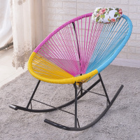 皇豹网红躺椅阳台家用休闲摇椅欧式藤编摇瑶椅懒人成人客厅室内逍遥椅椅子