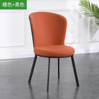 皇豹北欧软包餐椅轻奢家用椅子黑色靠背凳子餐厅休闲椅简约餐桌椅组合椅子