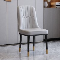 皇豹北欧轻奢餐椅家用靠背凳子现代简约书桌洽谈软包网红酒店餐厅椅子椅子