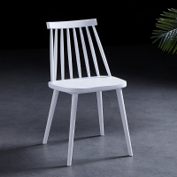 皇豹北欧餐椅家用简约塑料椅靠背凳子温莎椅网红化妆椅现代洽谈书桌椅椅子