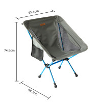 皇豹HOMFUL皓风户外折叠椅便携钓鱼靠背椅野餐凳子沙滩躺椅露营月亮椅椅子