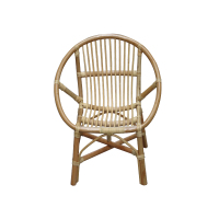 皇豹真藤小藤椅原色天然藤椅儿童老人小椅 阳台客厅喝茶藤编小椅喝茶椅子