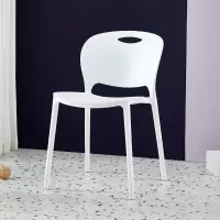 皇豹塑料椅子加厚懒人简约凳子靠背北欧家用餐椅大人户外休闲创意椅子椅子