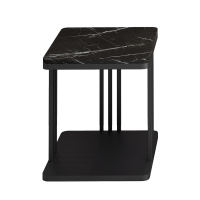 皇豹现代简约简单床头柜床边柜铁艺双层迷你型床头柜卧室收纳置物柜子床头柜