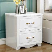 皇豹简易床头柜简约现代迷你小型卧室置物架北欧风实木床边柜子储物柜床头柜