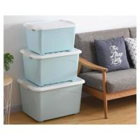 皇豹翻盖式盒装车载收纳箱后备箱内衣箱网红款便携式储纳盒收集箱厨房衣箱