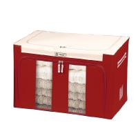 皇豹结婚收纳箱红色牛津布整理箱装嫁衣箱布艺婚庆箱子家用储物盒折叠衣箱