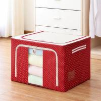 皇豹大号72升牛津布折叠装衣服的收纳箱帆布宿舍布艺贮物整理箱子神。衣箱