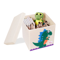 皇豹儿童玩具收纳筐带盖 衣柜内衣内裤收纳箱衣服整理箱 卡通储物箱子衣箱