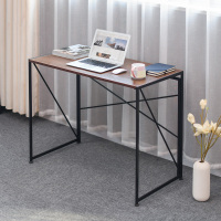 皇豹奥莱亚可折叠办公电脑桌组合书桌书架置物架落地简约现代书柜桌子电脑桌