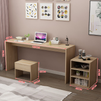 皇豹书桌简约现代实木家用学生卧室写字桌多功能书架组合经济型电脑桌电脑桌