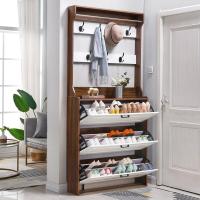 皇豹酒柜鞋柜一体靠墙进门翻斗超薄17cm现代门厅柜玄关大容量收纳鞋柜