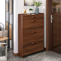 皇豹入户门外鞋柜超薄翻斗简约现代新中式简易门口17厚24cm带抽屉鞋架鞋柜