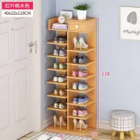 皇豹户型简便拐角鞋柜三角门口女鞋架子现代进门角落三角转角小鞋架鞋柜