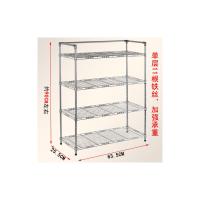 皇豹B4置物架/铁制碳钢鞋架/鞋柜/承重/书架/置物架 厨房层架不锈钢色鞋柜