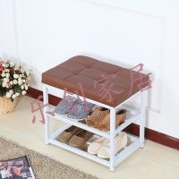 皇豹家用入门门口可坐鞋柜一体带凳子可以坐着换鞋的换遮凳北欧铁鞋架鞋柜