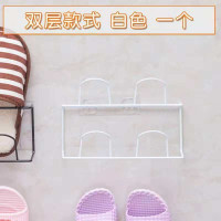皇豹加粗加大]门后简易鞋架卫生间拖鞋架鞋子收纳架壁挂浴室多层鞋柜鞋柜