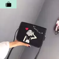 可爱少女2020新款包包女学生斜挎包韩版社会百搭单肩包迷你小方包NEW LAKE女士单肩包