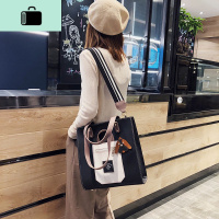 百搭托特包大包包女2020新款韩版学生简约大容量单肩包手提斜挎包NEW LAKE女士单肩包
