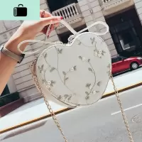 2019新款网红上新小包包斜挎韩版女学生百搭链条包蕾丝手提单肩包NEW LAKE女士单肩包