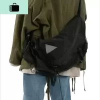 2019新款男女斜挎包机能潮牌ins大容量单肩包百搭工装背差包NEW LAKE女士单肩包