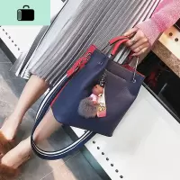 2020新款水桶包女韩版斜挎包大容量手提单肩包包女学生韩版百搭NEW LAKE女士单肩包