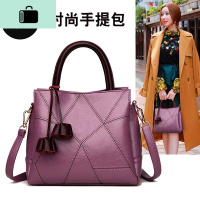 包包女质感皮新款软皮女包大容量单肩包手提斜跨包中年妈妈包NEW LAKE女士单肩包