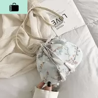 包包女2019新款森系小包帆布斜挎包中国风仙女荷包汉服古风单肩包NEW LAKE女士单肩包