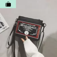 ins同款包包女2019新款韩版社会斜挎包学生嘻哈蹦迪包百搭单肩包NEW LAKE女士单肩包