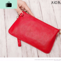 头层牛皮手拿包女小包2020新款手包百搭皮斜挎小包手抓包单肩包NEW LAKE女手包