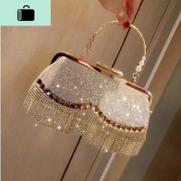 2019新款名媛晚宴水钻流苏女手包聚会宴会旗袍包单肩小包NEW LAKE女手包