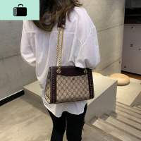 2020新款少女包包女潮韩版学生印花链条单肩斜挎包女士包大容量包NEW LAKE女斜挎包