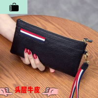 2020新款头层牛皮女士长款钱包女皮简约手拿包超薄手包手机包女NEW LAKE女手包