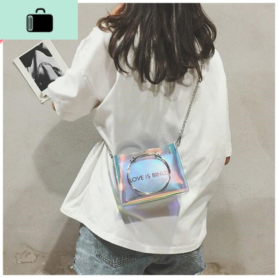 透明果冻链条小包女2020新款ins网红斜挎学生韩版百搭迷你手提包NEW LAKE
